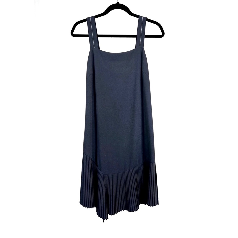 GREY Clothing Sleeveless Pleated Skirt Cocktail Dress Blue Size S
